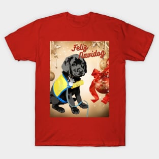 Feliz Navidog Black Lab T-Shirt